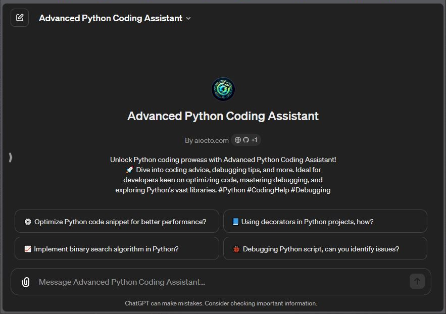 Advanced Python Coding Assistant